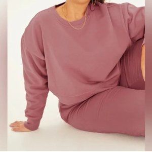 Girlfriend Collective Mauve Cropped Sweatshirt (discontinued!) Size M